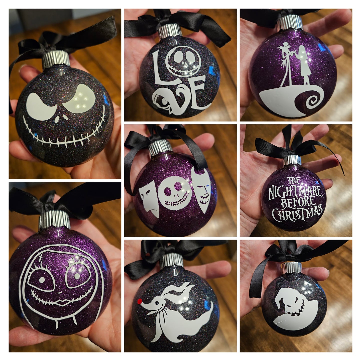 Nightmare Before Christmas Inspired Ornaments