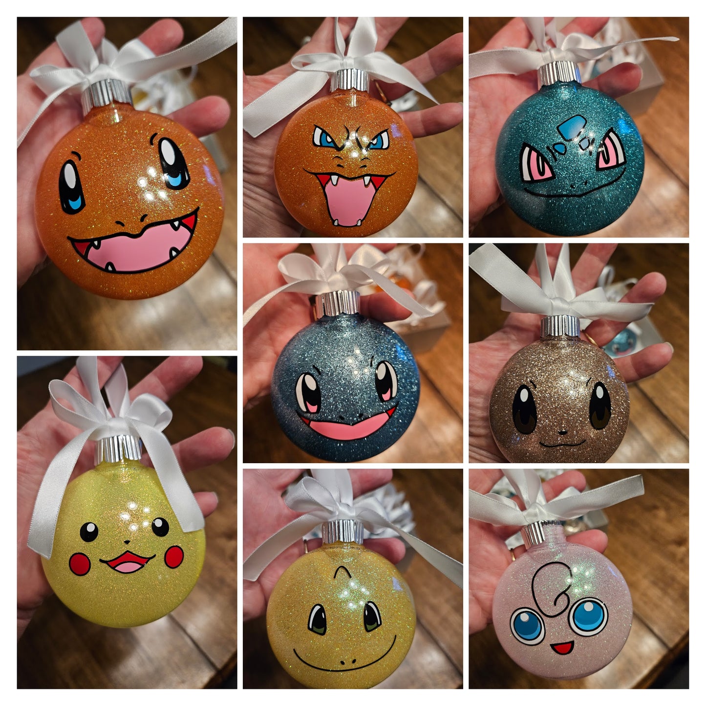 Pokémon Inspired Ornaments