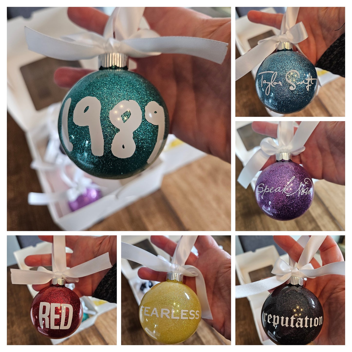 Taylor Swift Album Inspired Ornaments