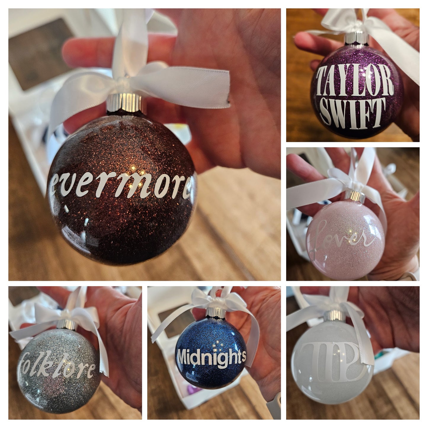 Taylor Swift Album Inspired Ornaments