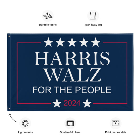 Harris-Walz 2024 Full-Sized Flag