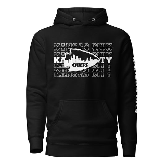 Stacked Kansas City Arrowhead Unisex Hoodie