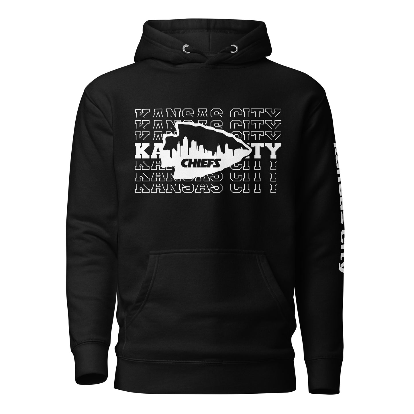 Stacked Kansas City Arrowhead Unisex Hoodie