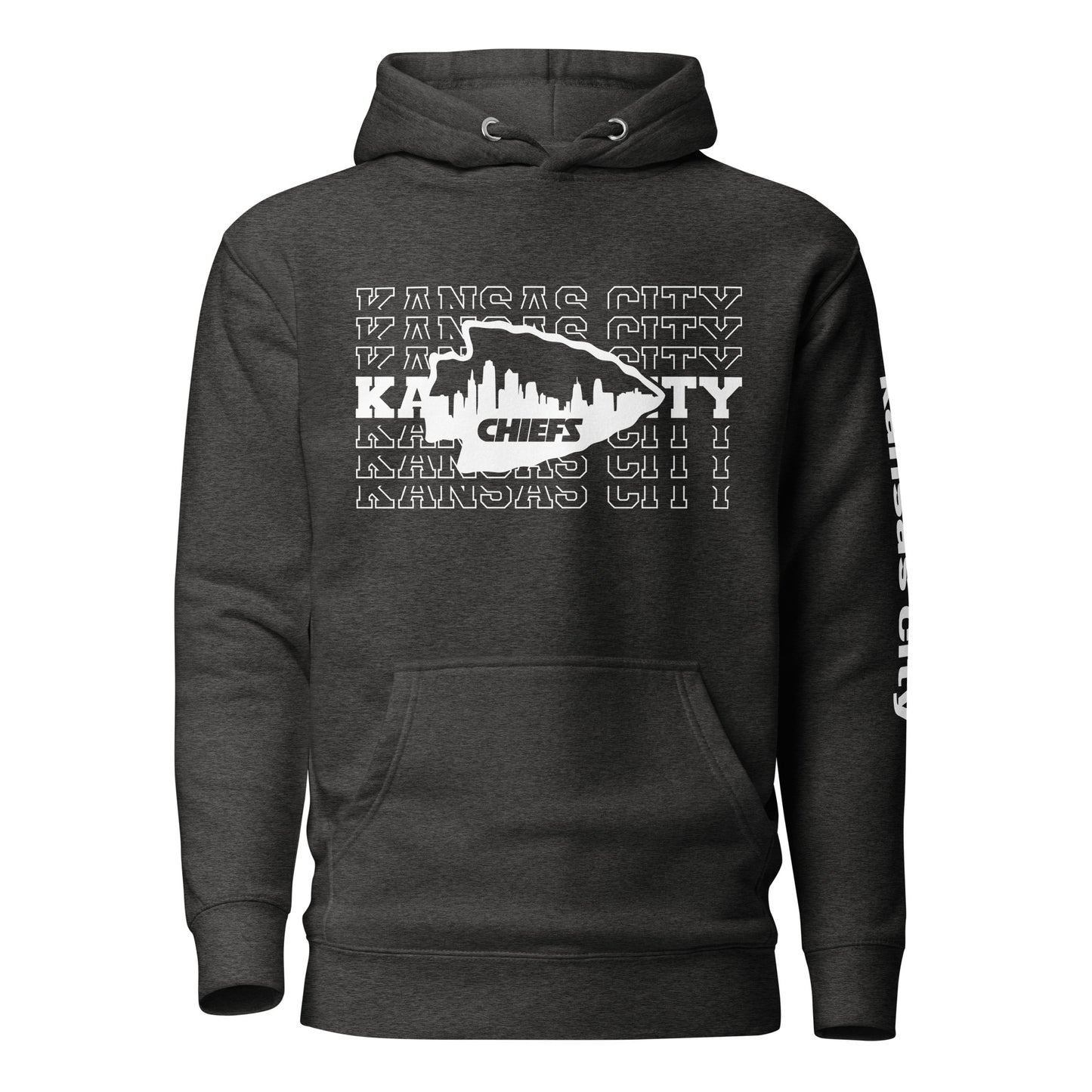 Stacked Kansas City Arrowhead Unisex Hoodie