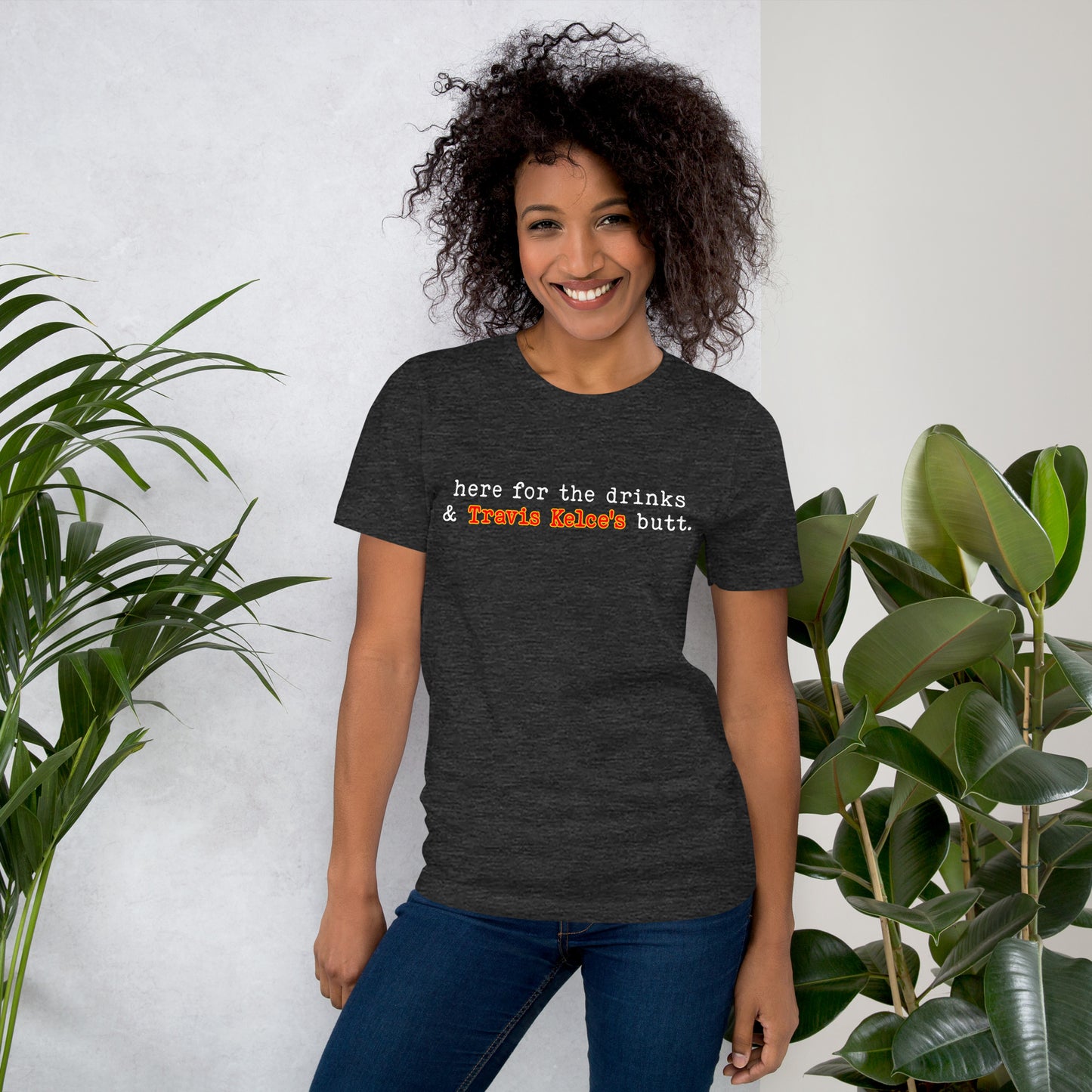 Here for the drinks...Unisex t-shirt