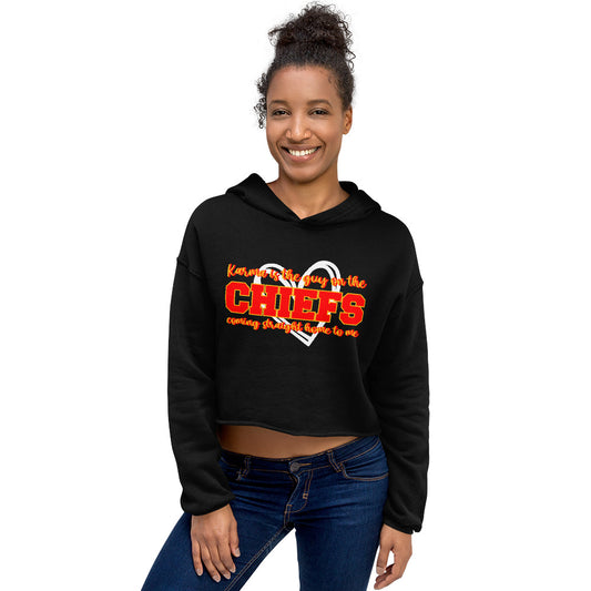 Karma is the guy on the Chiefs Cropped Hoodie