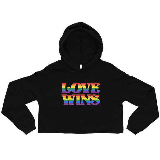 Love Wins Cropped Hoodie