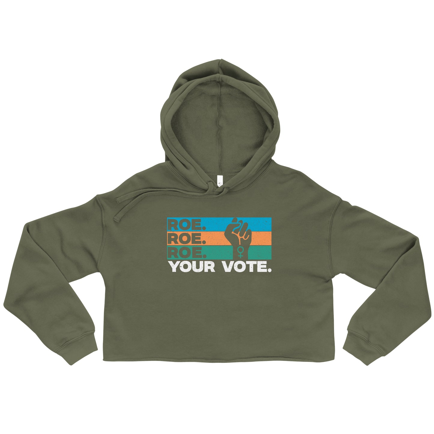 Roe Roe Roe Your Vote Cropped Hoodie