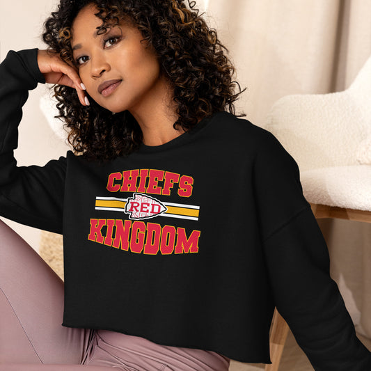 Red Kingdom Cropped Sweatshirt