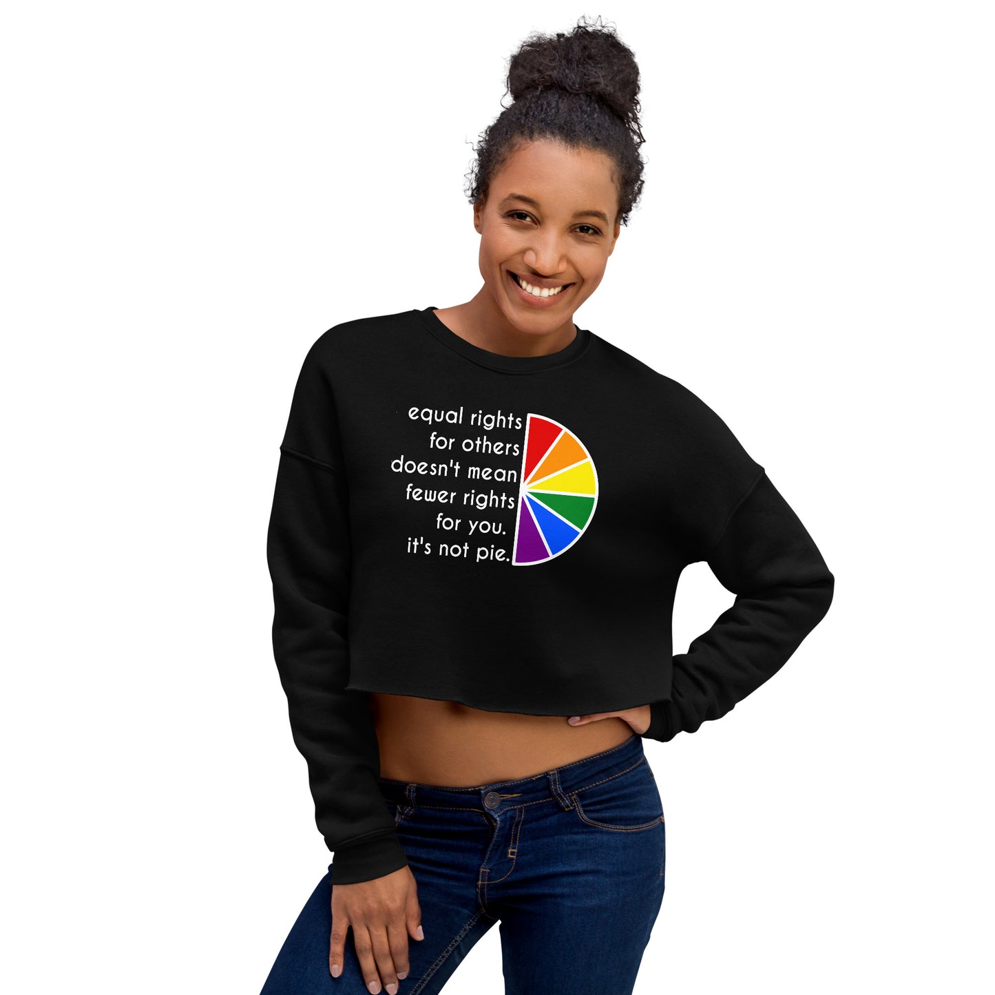 It's Not Pie Cropped Sweatshirt