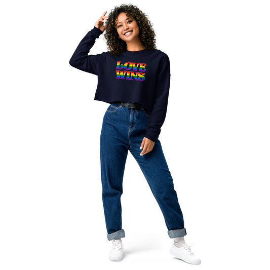 Love Wins Cropped Sweatshirt