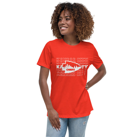 Stacked Kansas City Arrowhead Relaxed T-Shirt